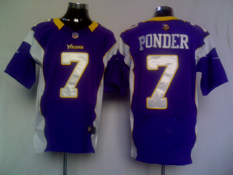 Nike Elite Jersey minnesota vikings 7 ponder purple color